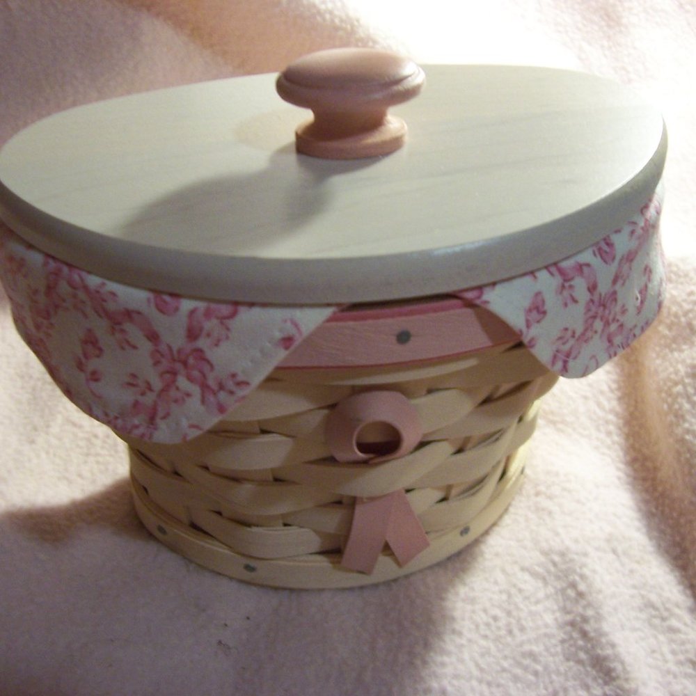 Longaberger 2007 Whitewashed Horizon of Hope Baske